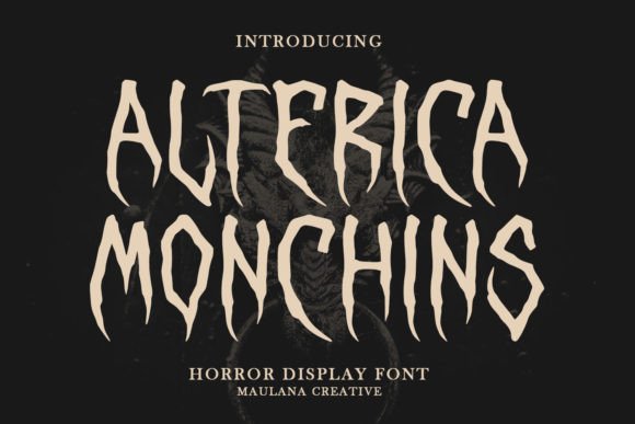 Alterica Monchins: The Whimsical Display Font for Handmade Brands