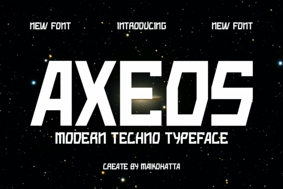 Axeos: The Futuristic Display Font for Modern Crafters
