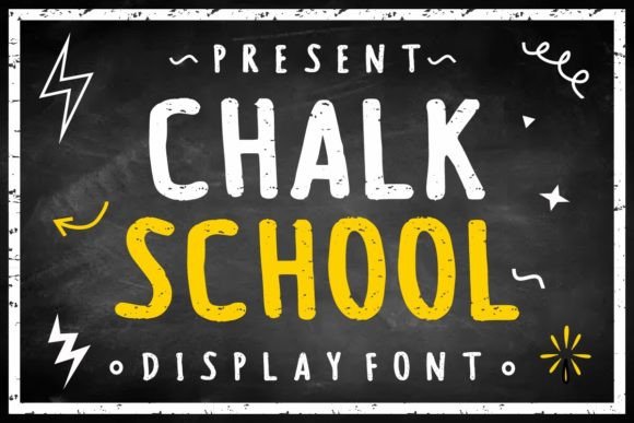 Chalk School: The Bold Display Font for Authentic Brand Identity