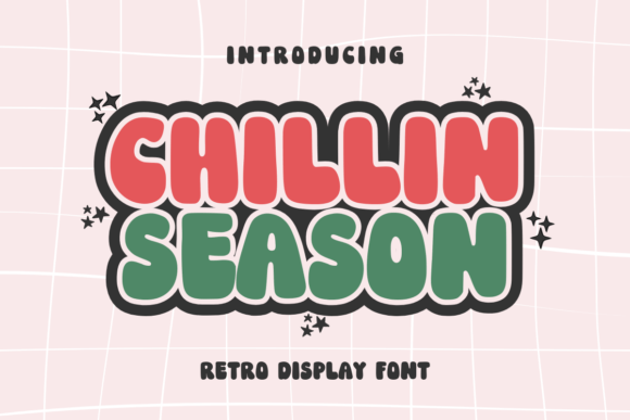 Chillin Season: The Perfect Retro Display Font for Holiday Campaigns