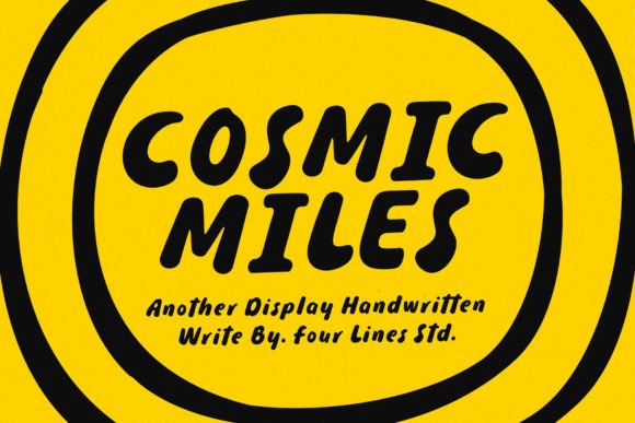 Cosmic Miles: The Handwritten Display Font for Modern Web Design