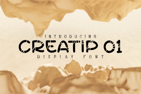 Creatip 01: A Unique Display Font for Bold Branding Projects