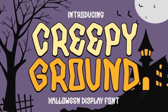 Creepy Ground: A Spooky Display Font for Real Branding Projects