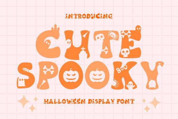 Cute Spooky: A Retro Halloween Typeface for Editorial Design
