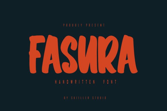 Fasura: A Modern Handwritten Typeface for Bold Brand Identity