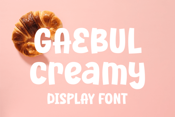 Gaebul Creamy: A Playful Typeface for Modern Editorial Design