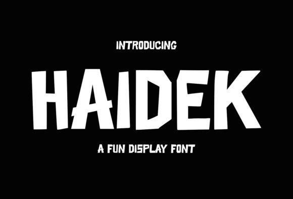 Haidek: A Modern Display Typeface for Editorial Design