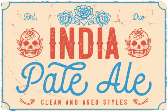 India Pale Ale: A Vintage Display Font Duo for Authentic Branding