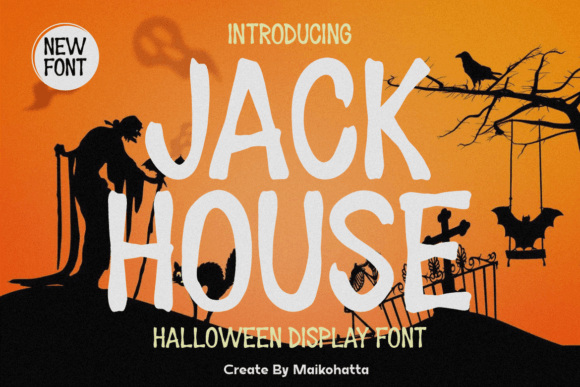 Jack House: The Spooky Typeface for Seasonal Craft Creators