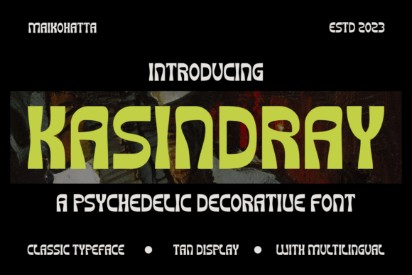 Kasindray: The Energetic Display Font for Bold Brand Identity