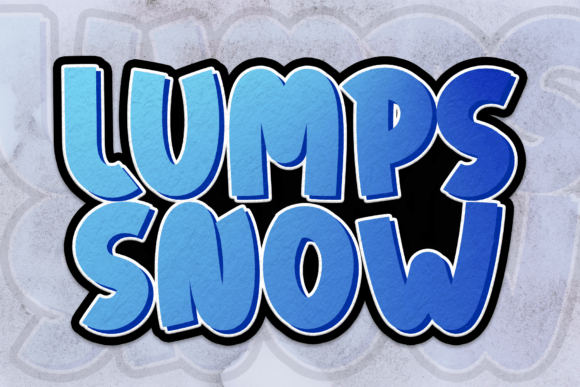Lumps Snow: A Sweet Display Typeface for Modern Web Design