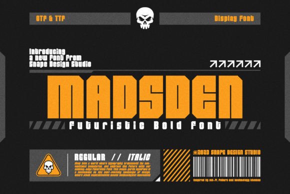 Madsden: The Futuristic Display Font Redefining Brand Identity