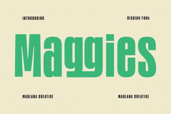 Maggies: The Modern Display Font for Bold Brand Identity