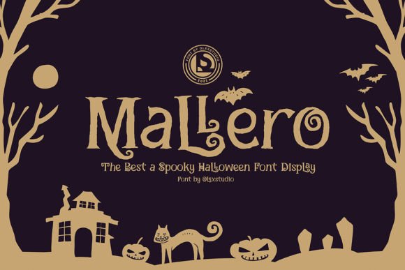 Mallero: A Halloween Display Font for Editorial Design