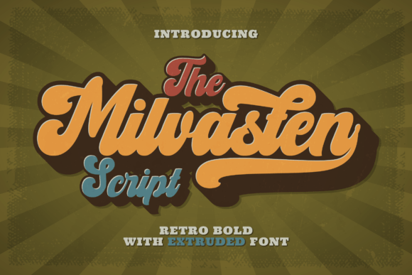 Milvasten: The Retro Script Font That Elevates Your Visual Campaigns