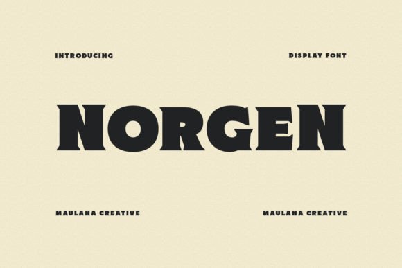 Norgen: The Bold Display Typeface That Elevates Small Business Branding
