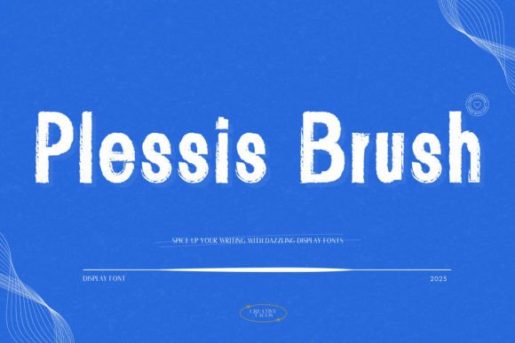 Plessis Brush: The Ultimate Display Font for Handmade Creators