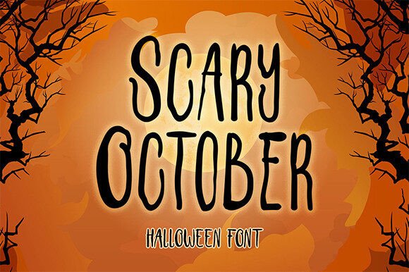 Scary October: A Premium Display Font for Halloween Campaigns
