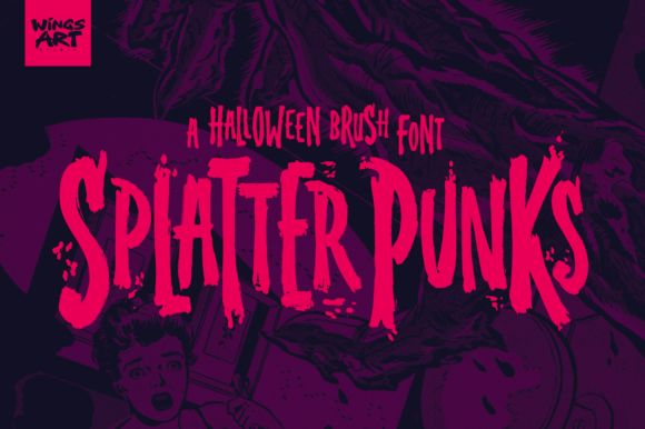 Splatterpunks: A Bold Display Typeface for Editorial Design