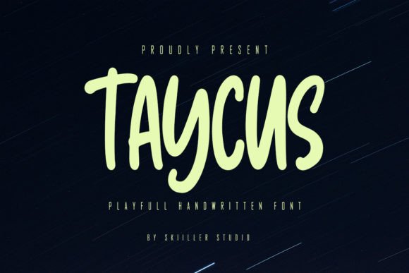 Taycus: The Playful Handwritten Font for Editorial Design