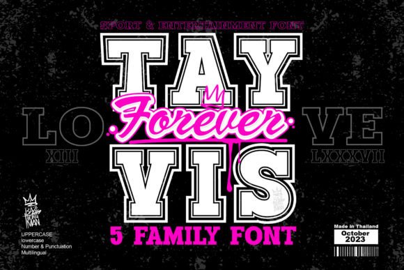 Tayvis Forever: The Perfect Display Font for Bold Brand Identity